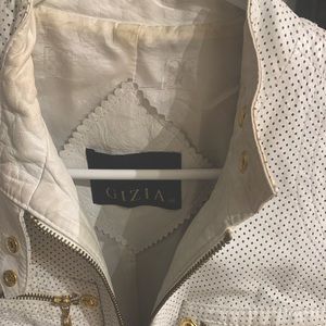 Italian brands leather women jacket size 36-38 new condition